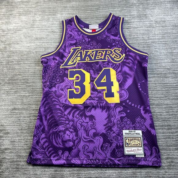 Shaquille O'Neal Mitchell & Ness Lakers Jersey Mens Medium CNY Year Of The Tiger